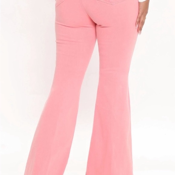 Santorini Super Stretch Flare Jeans - Pink, women’s size 5 - Picture 2 of 4